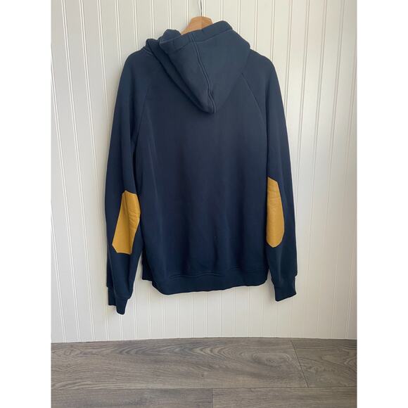 Troll Co Dirty Hands Clean Money Mechanic Hoodie Mens Medium M Navy Pullover - Picture 5 of 5